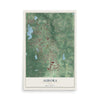 Map of Aurora, Ohio, 12 x 18 inch unframed archival matte print