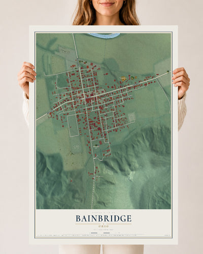 Map of Bainbridge, Ohio, 24 x 36 inch unframed archival matte print