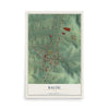 Map of Baltic, Ohio, 12 x 18 inch unframed archival matte print