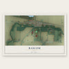 Bascom, Ohio map print, the full design