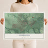 Map of Bellbrook, Ohio, 12 x 18 inch unframed archival matte print