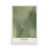 Map of Belmore, Ohio, 12 x 18 inch unframed archival matte print