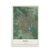 Map of Berea, Ohio, 12 x 18 inch unframed archival matte print