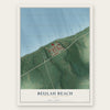 Beulah Beach, Ohio map print, the full design
