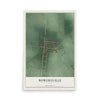 Map of Bowersville, Ohio, 12 x 18 inch unframed archival matte print