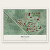 Brecon, Ohio map print, the full design