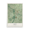 Map of Brice, Ohio, 12 x 18 inch unframed archival matte print