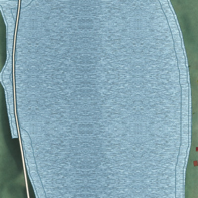 Second close-up of the map of Brinkhaven, Ohio print showing more streets and buildings