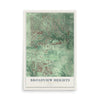 Map of Broadview Heights, Ohio, 12 x 18 inch unframed archival matte print