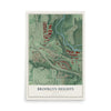 Map of Brooklyn Heights, Ohio, 12 x 18 inch unframed archival matte print