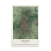 Map of Bucyrus, Ohio, 12 x 18 inch unframed archival matte print