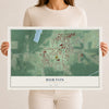 Map of Burton, Ohio, 12 x 18 inch unframed archival matte print