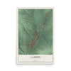 Map of Camden, Ohio, 12 x 18 inch unframed archival matte print