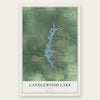 Candlewood Lake, Ohio map print, the full design
