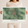 Map of Centerburg, Ohio, 12 x 18 inch unframed archival matte print