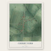 Cherry Fork, Ohio map print, the full design