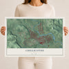 Map of Chillicothe, Ohio, 12 x 18 inch unframed archival matte print