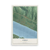 Map of Chilo, Ohio, 12 x 18 inch unframed archival matte print