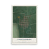 Map of Christiansburg, Ohio, 12 x 18 inch unframed archival matte print