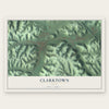Clarktown, Ohio map print, the full design