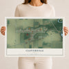 Map of Cloverdale, Ohio, 12 x 18 inch unframed archival matte print