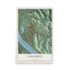 Map of Coal Grove, Ohio, 12 x 18 inch unframed archival matte print