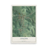 Map of Coalton, Ohio, 12 x 18 inch unframed archival matte print