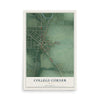 Map of College Corner, Ohio, 12 x 18 inch unframed archival matte print