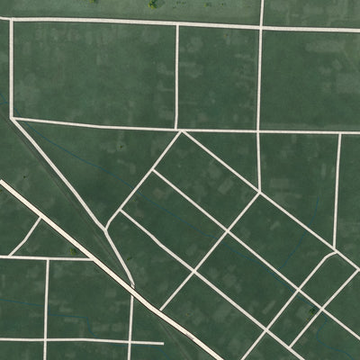Second close-up of the map of College Corner, Ohio print showing more streets and buildings