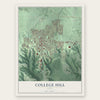 College Hill, Ohio map print, the full design