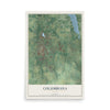 Map of Columbiana, Ohio, 12 x 18 inch unframed archival matte print