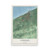 Map of Conneaut, Ohio, 12 x 18 inch unframed archival matte print