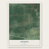 Crissey, Ohio map print, the full design