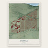 Cudell, Ohio map print, the full design