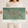 Map of Deer Park, Ohio, 12 x 18 inch unframed archival matte print