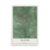 Map of Delaware, Ohio, 12 x 18 inch unframed archival matte print