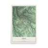 Map of Dent, Ohio, 12 x 18 inch unframed archival matte print