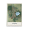 Map of Dunkirk, Ohio, 12 x 18 inch unframed archival matte print
