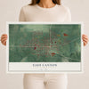 Map of East Canton, Ohio, 12 x 18 inch unframed archival matte print