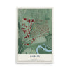 Map of Fairfax, Ohio, 12 x 18 inch unframed archival matte print