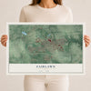 Map of Fairlawn, Ohio, 12 x 18 inch unframed archival matte print