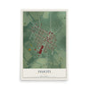 Map of Felicity, Ohio, 12 x 18 inch unframed archival matte print