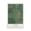 Map of Fletcher, Ohio, 12 x 18 inch unframed archival matte print