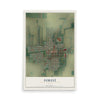 Map of Forest, Ohio, 12 x 18 inch unframed archival matte print
