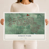 Map of Forest Park, Ohio, 12 x 18 inch unframed archival matte print