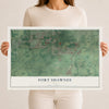 Map of Fort Shawnee, Ohio, 12 x 18 inch unframed archival matte print