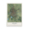 Map of Fostoria, Ohio, 12 x 18 inch unframed archival matte print