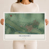 Map of Frankfort, Ohio, 12 x 18 inch unframed archival matte print