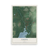 Map of Galena, Ohio, 12 x 18 inch unframed archival matte print