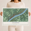 Map of Gallipolis, Ohio, 12 x 18 inch unframed archival matte print
